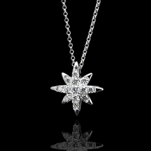 Starburst Diamond Necklace  - 1