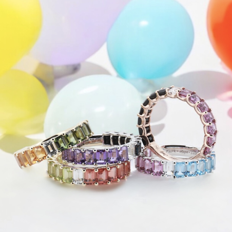 Color Gemstone Ring  - 1