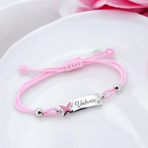 Engravable Kids Cord Bracelet  - 1