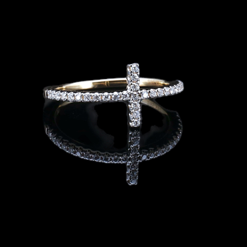 Cross Diamond Ring  - 1