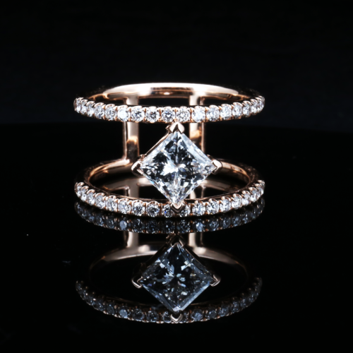 Princess Cut Diamond Ring  - 1